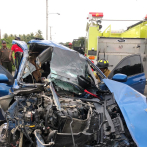 Pizarrete: Hombre sobrevive a un accidente en el que su vehículo quedó convertido en chatarra