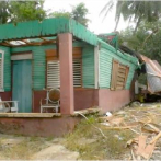 Ventarrón deja decenas de casa sin techo en la provincia Espaillat
