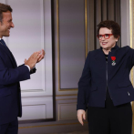 La extenista Billie Jean King recibe premio de la Legión de Honor de Francia