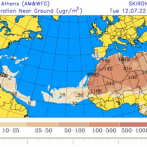 Polvo del Sahara, lluvias y altas temperaturas dominan el clima este martes