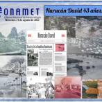 Prevén un clima mayormente soleado; Onamet recuerda el paso del huracán David hace 43 años