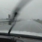 Se registran fuertes lluvias en la autovía del Coral