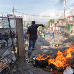 Protestas contra EE. UU. en Gonaives, Haití
