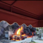 Se registra incendio en subestación eléctrica de Edeeste en Gascue