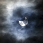 El eclipse solar de hoy ocultó el 86% del sol en Rusia