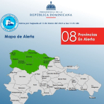 COE coloca ocho provincias en alerta verde ante vaguada