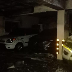Se incendian tres vehículos en edificio donde vive hermana de Albert Mena