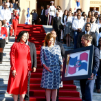 Realizan homenaje a la Bandera Nacional en la casa de gobierno; Luis Abinader no asiste
