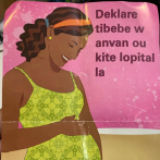 La Maternidad orienta con brochures en creole