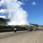 Bomberos logran sofocar nuevo incendio en el vertedero de Puerto Plata