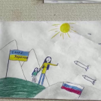 Niña rusa enviada a orfanato por dibujar boceto antiguerra deja la instalación