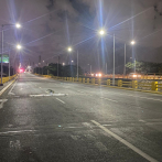 Puente Duarte continuaba cerrado la noche del sábado a pesar de anuncio de obras públicas