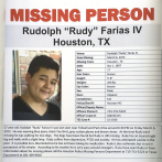 Policía de Houston dice que Rudy Farías no estuvo desaparecido 8 años
