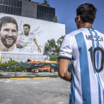 Mural de 20 metros de un Messi sonriente da la bienvenida a Miami