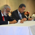 Leonel Fernández y Juan Hubieres firman pacto de alianza electoral