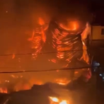 Se registra incendio en taller de ebanistería en La Venta, Santo Domingo Oeste
