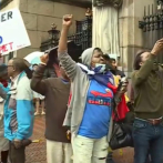 Haitianos se manifiestan en contra de Luis Abinader en Nueva York
