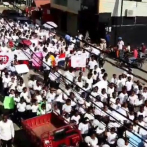 Ciudadanos marchan en Elías Piña por la paz entre Haití y República Dominicana