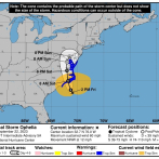 Se forma la tormenta tropical Ophelia cerca de Carolina del Norte