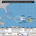 La tormenta tropical Philippe seguirá debilitándose al noreste del Caribe