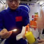 Astronautas chinos 'juegan con fuego' en su estación espacial
