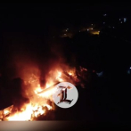 Se incendia fábrica de colchones en Licey al Medio
