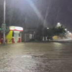 Villa Vásquez inundada por fuertes lluvias