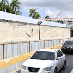 Continúan lentos los trabajos de reparación del desnivel de la avenida 27 de Febrero