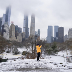 ¡Es nieve! Nueva York se viste de blanco con la primera nevada en casi dos años
