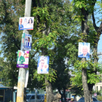 Calles del Gran Santo Domingo adornadas por diferentes vallas de candidatos a regidores y alcaldes