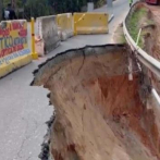 Colapsa un tramo en la carretera Jarabacoa-Constanza