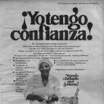 “Yo tengo confianza”, la campaña que promovía al gobierno durante las protestas de 1984
