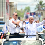 Luis Abinader encabeza marcha caravana en Cotuí y Azua