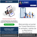 ¡Alerta! Portal falso de tramitación de e-ticket se posiciona en la web y estafa turistas vienen a RD