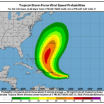 Se esperan lluvias hoy por incidencia de la tormenta Ernesto