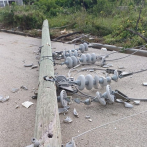 Tornado derriba cinco postes que suministra energía eléctrica a San Juan y Elías Piña