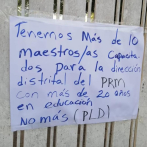 Protestan en Navarrete en rechazo a nombramiento de directora de escuela por ser del PLD