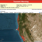 Alerta de tsunami en California tras fuerte sismo de magnitud 7