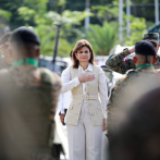 Raquel Peña entrega destacamento y encabeza almuerzos navideños con policías y militares en Santiago