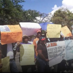 Moradores de Marañón y La Rusa protestan frente al Palacio por titulación de tierra