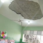 Caen partes del techo de escuela Señora del Socorro