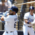 Aranda decide la cuarta victoria seguida de los Rays; Caminero da dos dobles