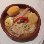 Almorzando en SD: mero a la vasca, un plato abundante