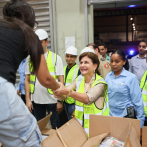 Raquel Peña verifica en el Inabie avance en la entrega de útiles escolares