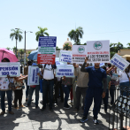 Sector salud se planta en Palacio Nacional para exigir mejores condiciones laborales