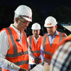 Abinader supervisa construcción del paso a desnivel en Prolongación 27 de Febrero con Isabel Aguiar