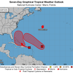 Día festivo de lluvias para algunas zonas de RD; hay 10 provincias en alerta verde