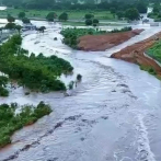 Desbordamiento de río Masacre inunda viviendas en Juana Méndez y plantaciones de arroz en Dajabón
