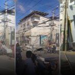 Fuertes lluvias provocan daños en sucursal del Banco de Reservas en Salcedo