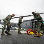 Defensa activa unidades especiales, helicópteros y aeronaves para rescate por tormenta Melissa